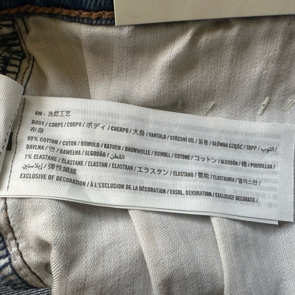 Abercrombie & Fitch Sz 35 20 Distressed Shorts Curve Love 90s High Rise Cut Off - Picture 6 of 12